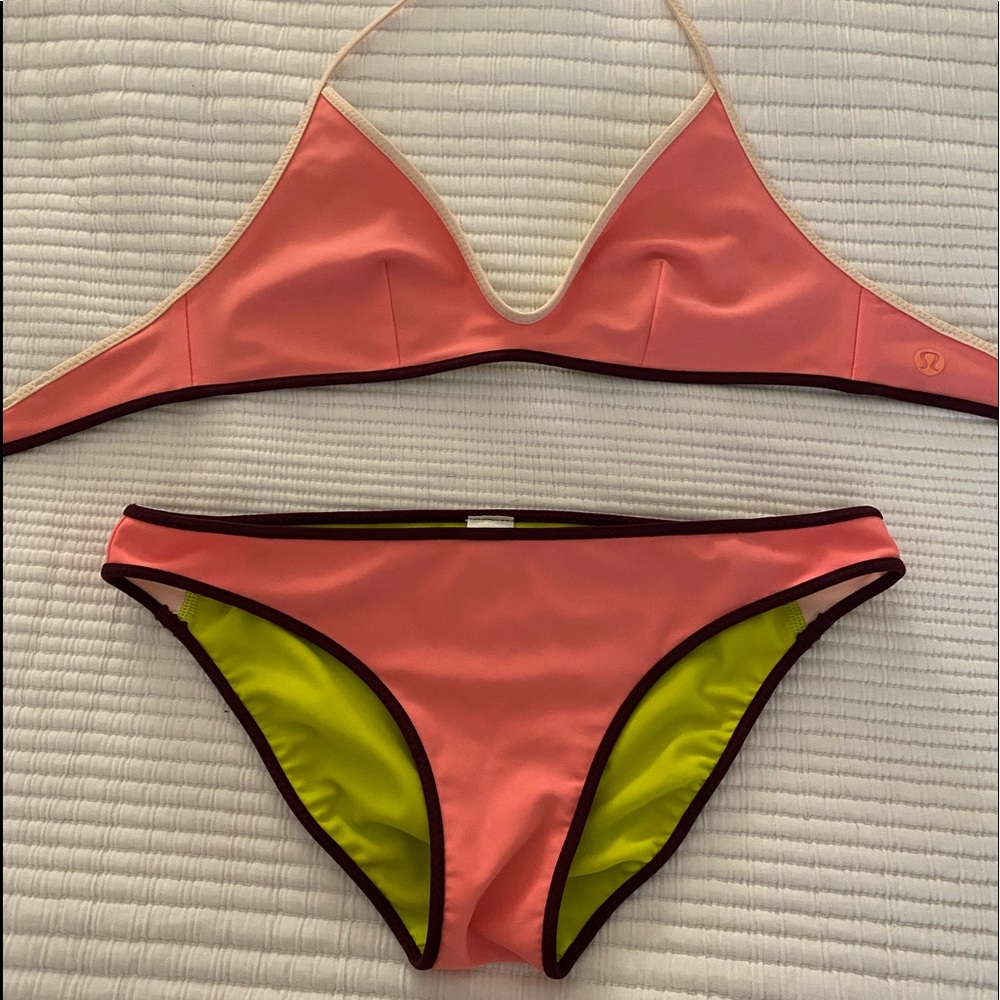 LULULEMON Surf To Sand Tie Top Bikini Set